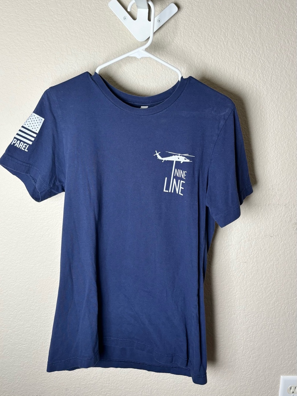 Nine Line Navy Short Sleeve Graphic Tee - Constitution Tee